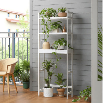3-Tier Space-Saving Over-the-Toilet Storage Organizer with Adjustable Height for Entryway detail image - detail view 6