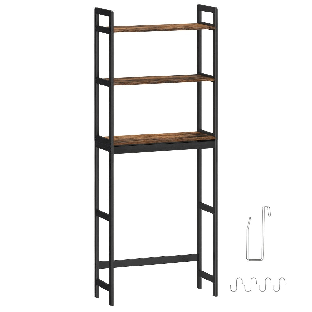 3-Tier Space-Saving Over-the-Toilet Storage Organizer with Adjustable Height for Entryway detail image - detail view 9