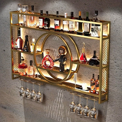 Wine Rack shown in the 【Golden color】, 39.4in option