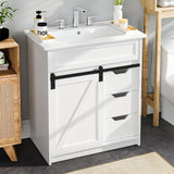 White Cabinet Only (No Sink)