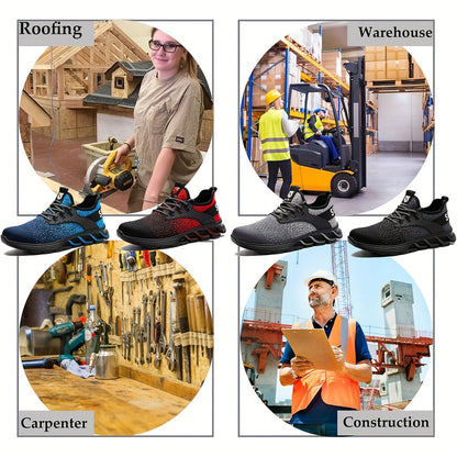 Unisex Work & Safety Shoes - Steel Toe Protection & Non-Slip Sole