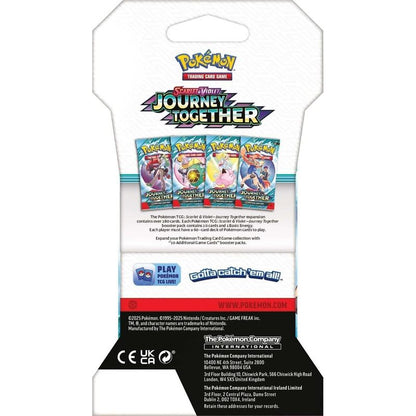 Pokemon TCG Scarlet & Violet Journey Together Blister Booster Pack | 10 Official Cards Per Pack | Random Assorted | Gift for Collectors Kids & Fans