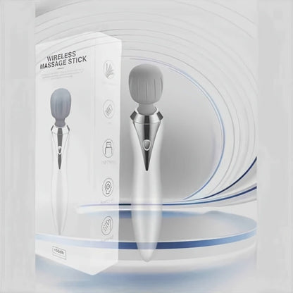 Wireless Stick Massager for Full Body – Portable Rechargeable Personal Massager for Neck, Back, Shoulder, Waist & Legs, Easy to Carry Muscle Tension Relief Tool for Home Office Travel