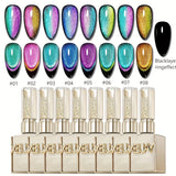 Photo frame bottle Peacock double light cat's eye 8 colors + magnet