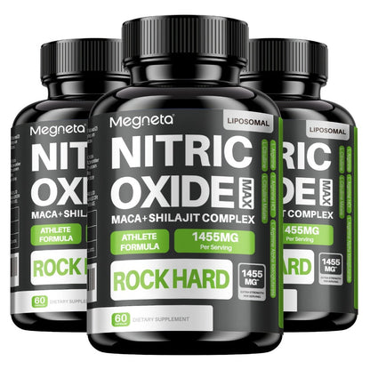 L-Arginine & L-Citrulline Nitric Oxide Supplement for Men - Boosts Blood Flow, Muscle Pump, Energy, Focus & Cardiovascular Health - Stimulant-Free Men's Daily Vitality Capsules 60 Count