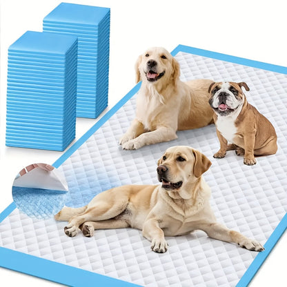 Disposable Dog Pads 24"x24" Bulk Pack - Super Absorbent Leak-Free Puppy Pee Pads with Odor Control for Indoor & Outdoor Use, 50 / 125 / 200 / 300 Count Options