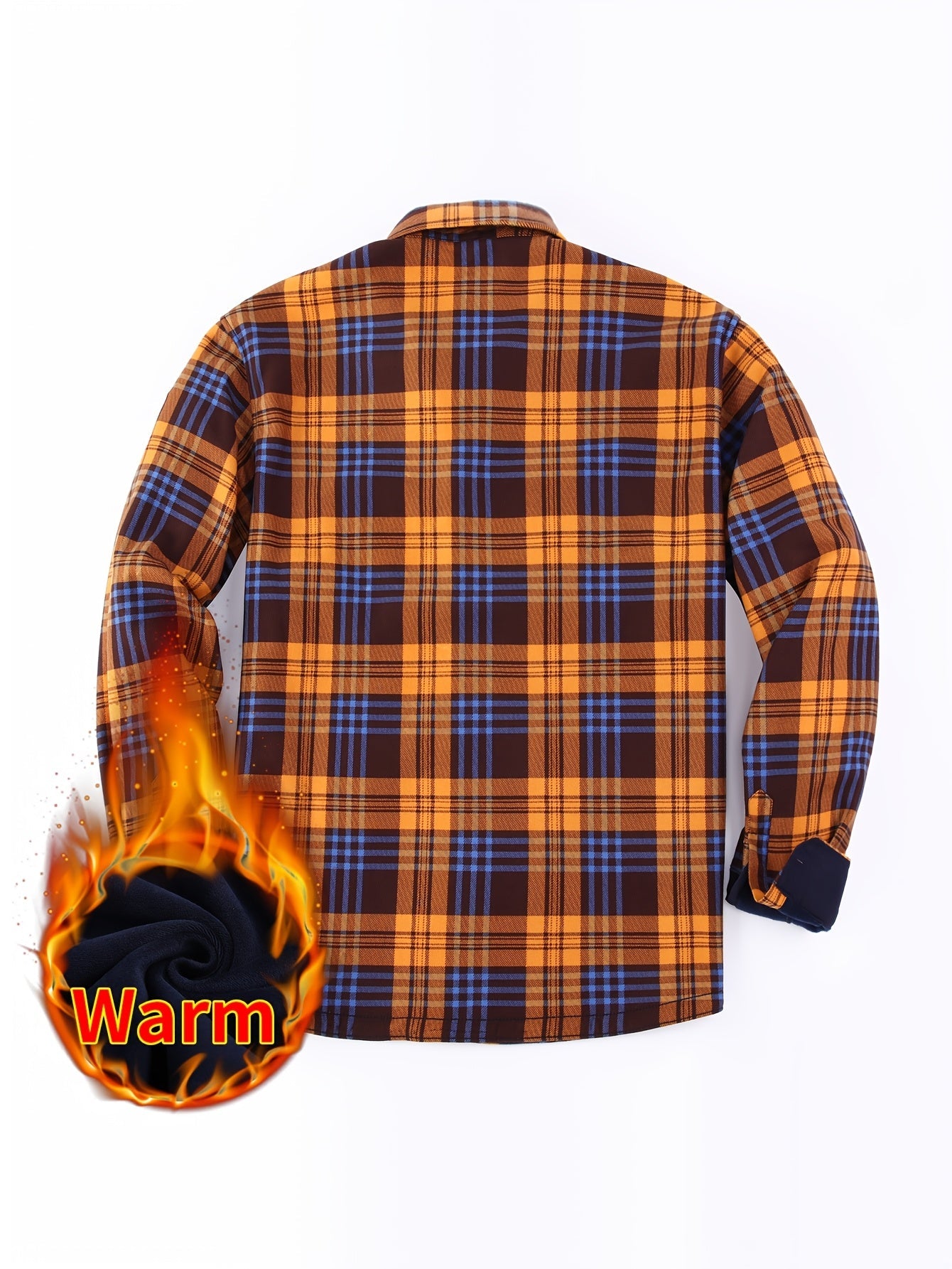 Men's Plaid Long Sleeve Flannel Shirt - Wrinkle Resistant