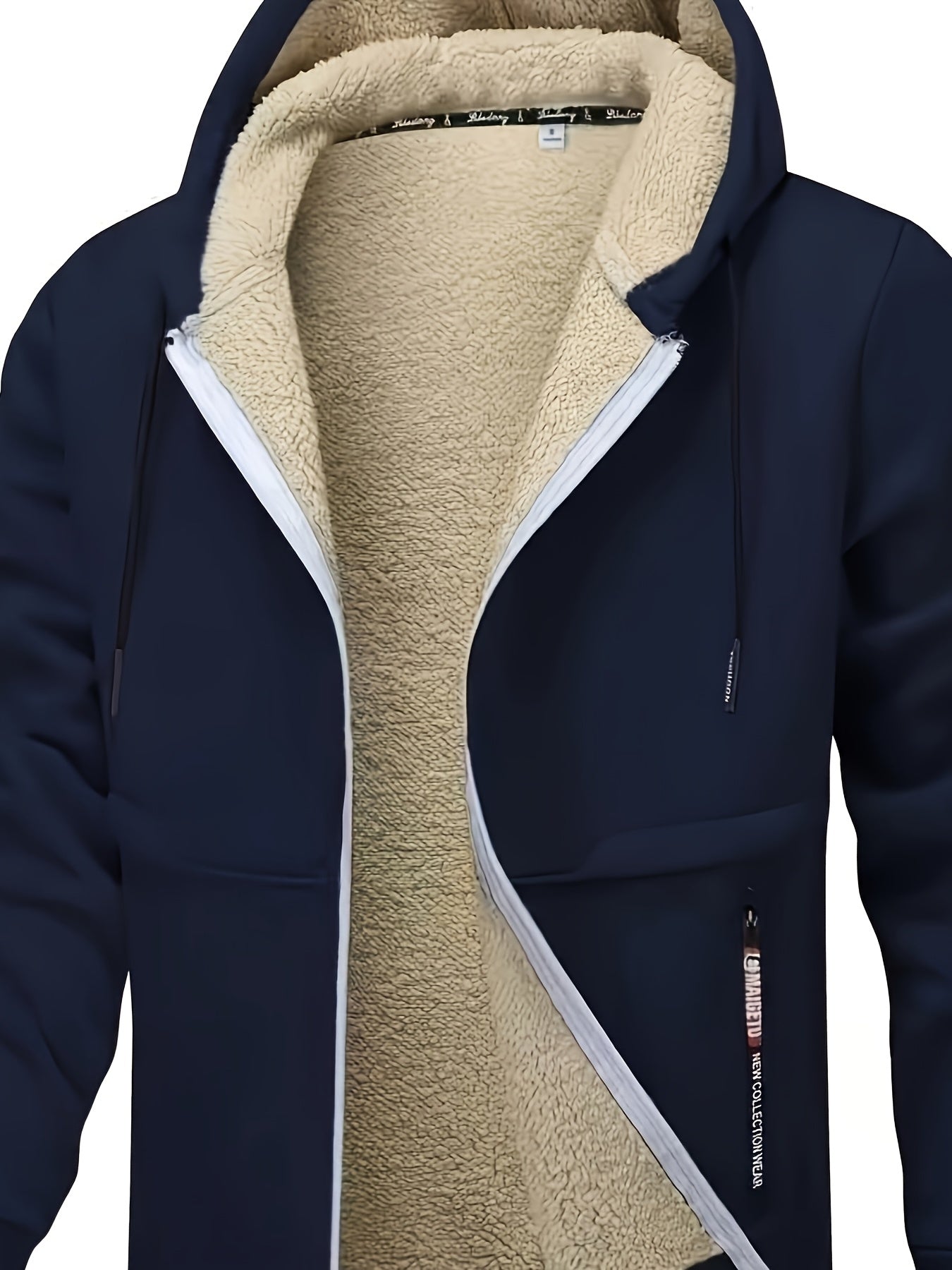 Men's Versatile Fleece Zip-Up Hoodie