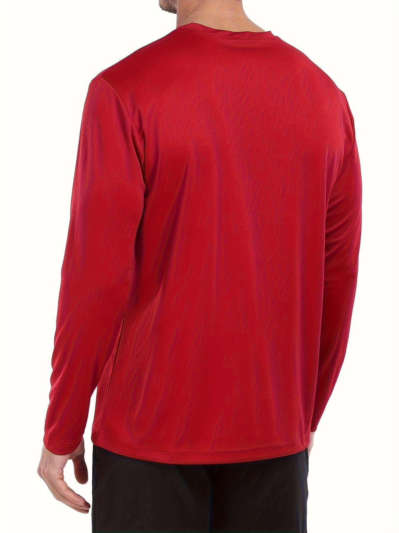 Men's Performance T-Shirt - Crew Neck Long Sleeve Streetwear Style