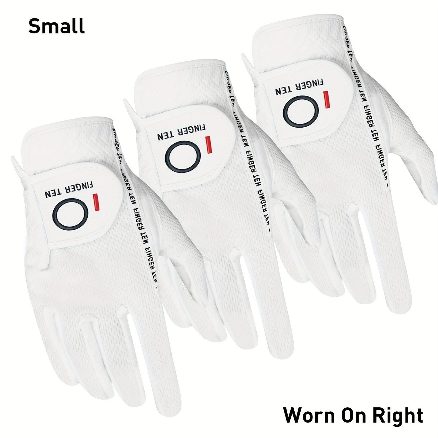 Wet Weather Golf Gloves Rain Grip 3-Pack for Men | Breathable Water-Resistant Golf Gloves for Left & Right Hand – Durable Comfortable Fit in Hot & Wet Conditions (Black, Gray, White | S–3XL)