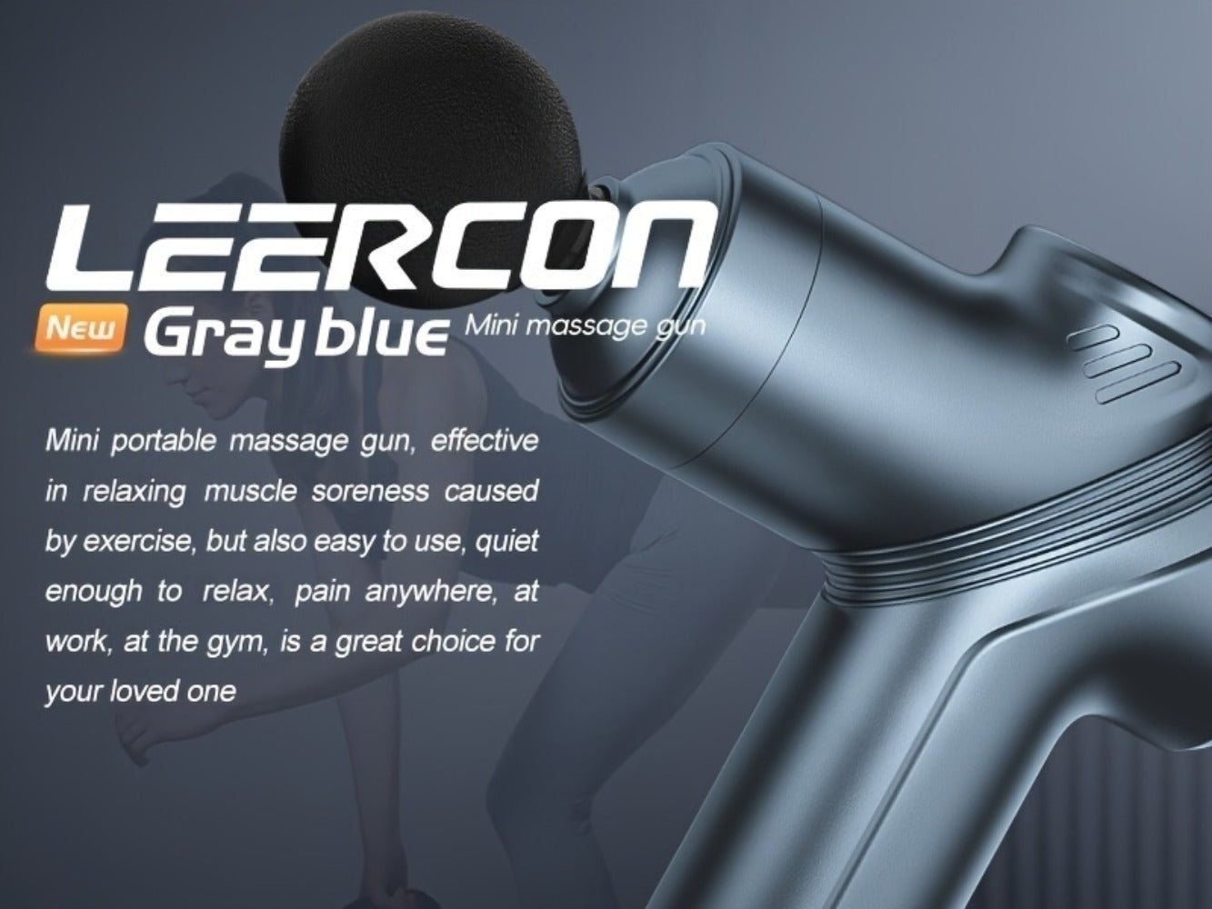 Portable Percussion Massage Gun – Ultra-Quiet Motor, 4 Massage Heads & 6 Adjustable Speeds | Handheld Deep Tissue Massager for Muscle Relaxation, Post-Workout Recovery & Full-Body Relief