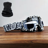 Black Pattern White Frame Transparent Sheet And Headscarf
