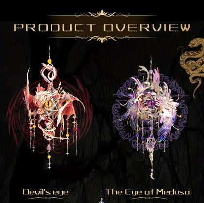 3D Metal Puzzle Model Kit – God's Eye & Angel's Eye MU Assembly, Laser-Cut DIY Craft, Artistic Home & Office Decor, Unique Birthday Gift for Adults, Teens, Girlfriend Boyfriend