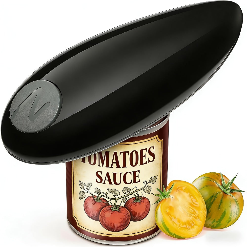 Automatic Can Opener Hands-Free | Electric Battery-Powered One-Touch Can Opener for All Can Sizes, Safe Smooth Edge, Food-Safe Portable Kitchen Tool – No Sharp Edges, Easy to Use, Multiple Colors