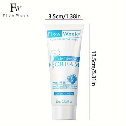 Hair Removal Cream for Men Gentle Fast-Acting Alcohol-Free Depilatory Cream Body Legs Arms Chest Back Intimate Areas Painless Smooth Skin Hair Remover Sensitive Skin Safe 1pc 3pc 5pc Value Pack
