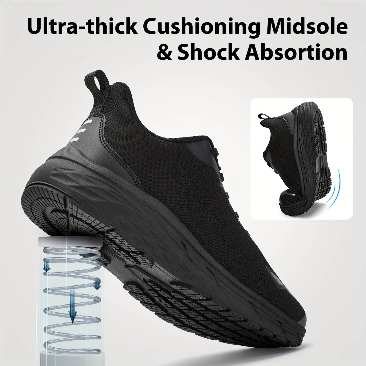 Men's Sneakers - Non-Slip Sole & Breathable Comfort