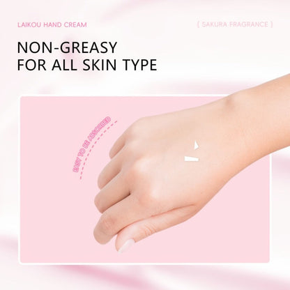 Japanese Sakura Hand Cream Set 20 Pcs LAIKOU Cherry Blossom Moisturizing Lotion with Glycerin & Vitamin C Lightweight Non-Greasy Portable Travel Size Skincare Gift for Women
