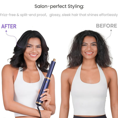 5-in-1 Hair Dryer Brush Set – Blow Dryer Brush with Curl, Straighten, Volumize & Smooth, Hot Air Styler for All Hair Types, Professional Styling Wand