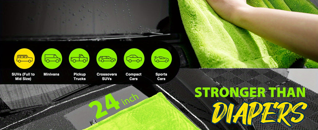 Car Drying Towel,Microfiber Car Towel, High Absorbency Dual-Sided Microfiber Car Drying Towel | 1400GSM Full-Sized 48"x24" Twisting Yarn Technology, Scratch-Free, Car Washing Equipment Accessories,Heavy-Duty Cleaning Cloths,Car Accessories