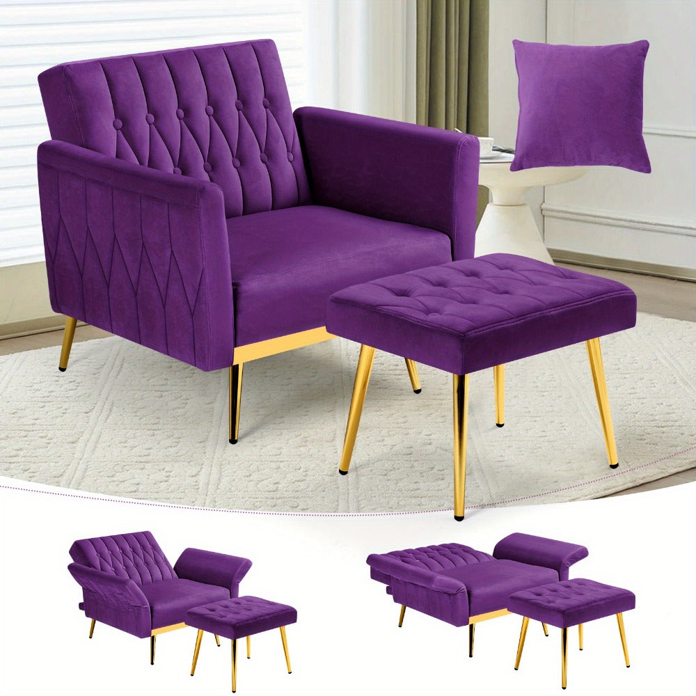 31.5-Inch Upholstered Accent Chair, Bedroom Reading Chair for Living Room detail image - detail view 15