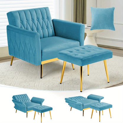 31.5-Inch Upholstered Accent Chair, Bedroom Reading Chair for Living Room detail image - detail view 18