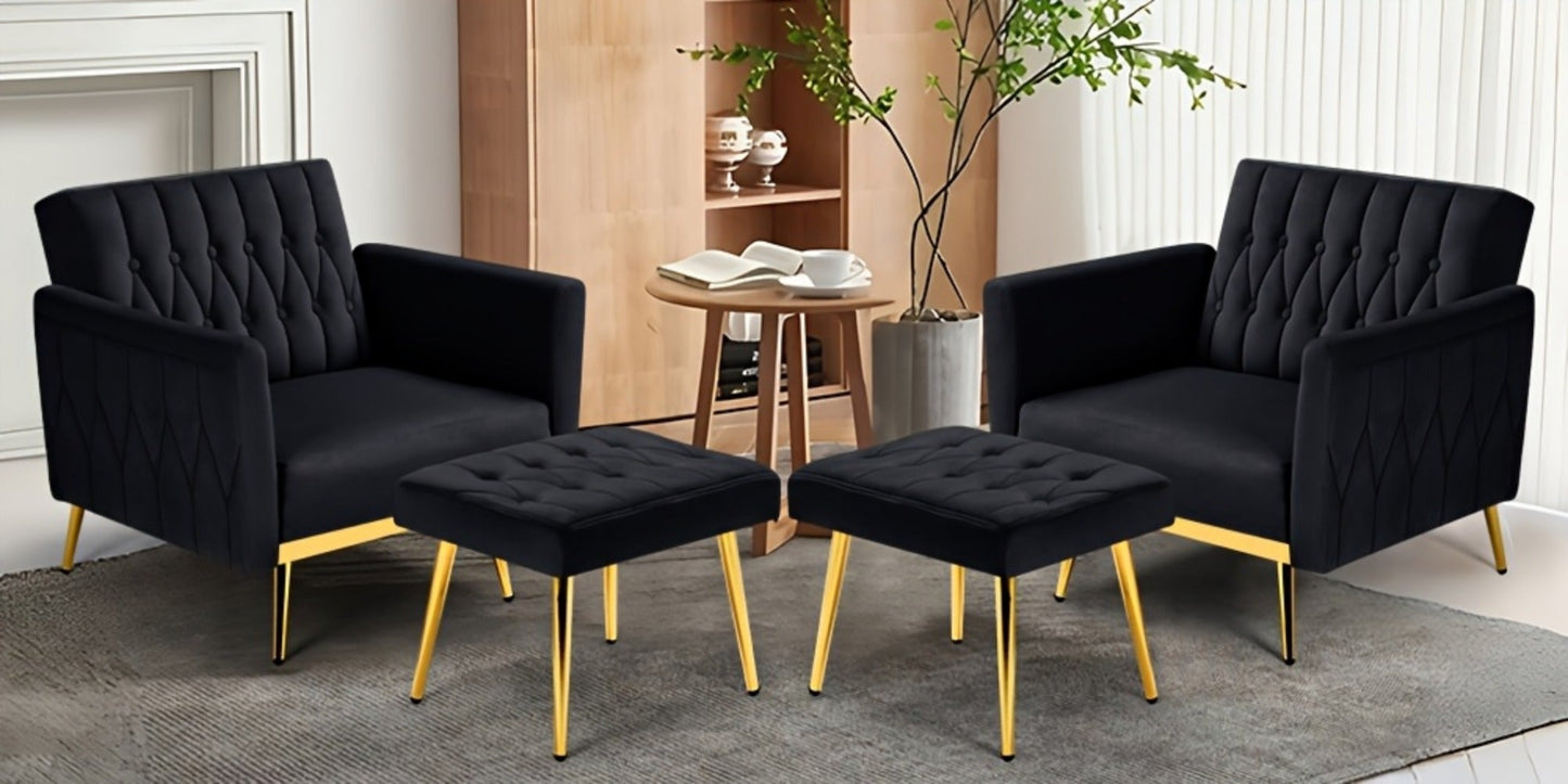 31.5-Inch Upholstered Accent Chair, Bedroom Reading Chair for Living Room detail image - detail view 30