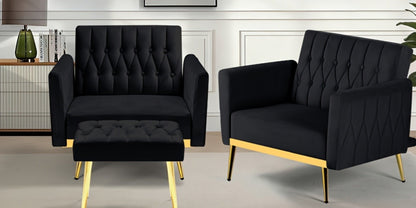 31.5-Inch Upholstered Accent Chair, Bedroom Reading Chair for Living Room detail image - detail view 31