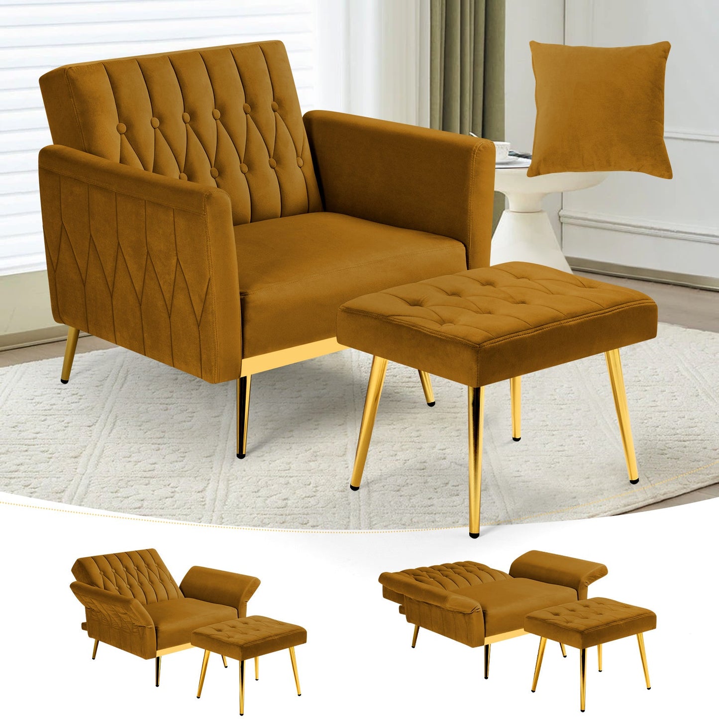 Accent Chair shown in the GINGER option