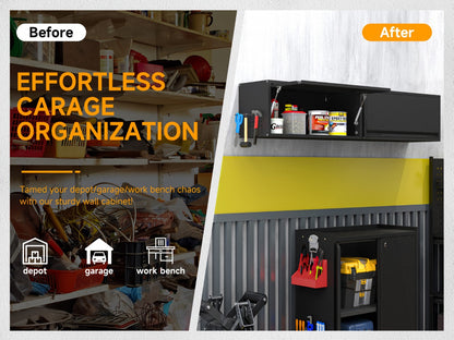 31.5-Inch Wall-Mounted Wall Storage Cabinet for Kitchen and Garage detail image - detail view 11