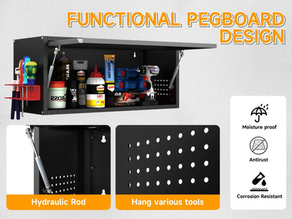 31.5-Inch Wall-Mounted Wall Storage Cabinet for Kitchen and Garage detail image - detail view 12