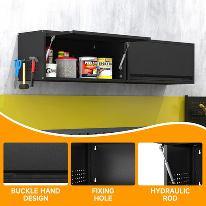 31.5-Inch Wall-Mounted Wall Storage Cabinet for Kitchen and Garage detail image