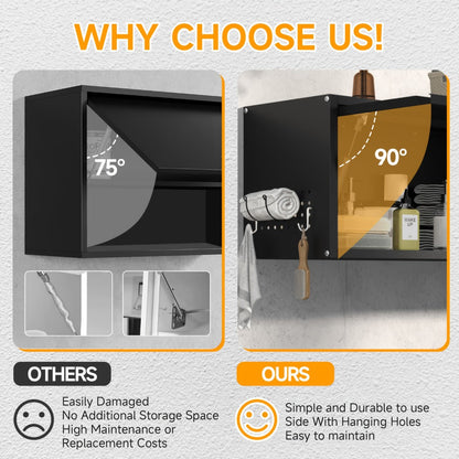 31.5-Inch Wall-Mounted Wall Storage Cabinet for Kitchen and Garage detail image - detail view 6