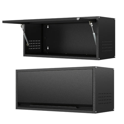 Wall Storage Cabinet, Wall-Mounted Metal Storage Cabinet with Up-Flip Door 31.5" shown in the main product view