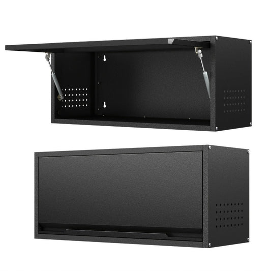 Wall Storage Cabinet, Wall-Mounted Metal Storage Cabinet with Up-Flip Door 31.5" shown in the main product view