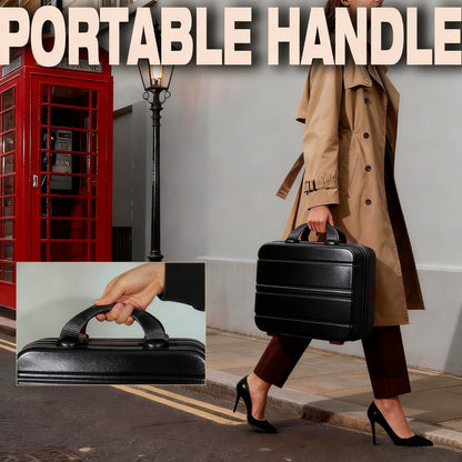 Hard Shell Makeup Travel Case Waterproof Pressure-Proof Portable Cosmetic Suitcase with Elastic Band Luggage Attachment Carry-On Organizer for Women Travel Camping Gym 30x25x15cm