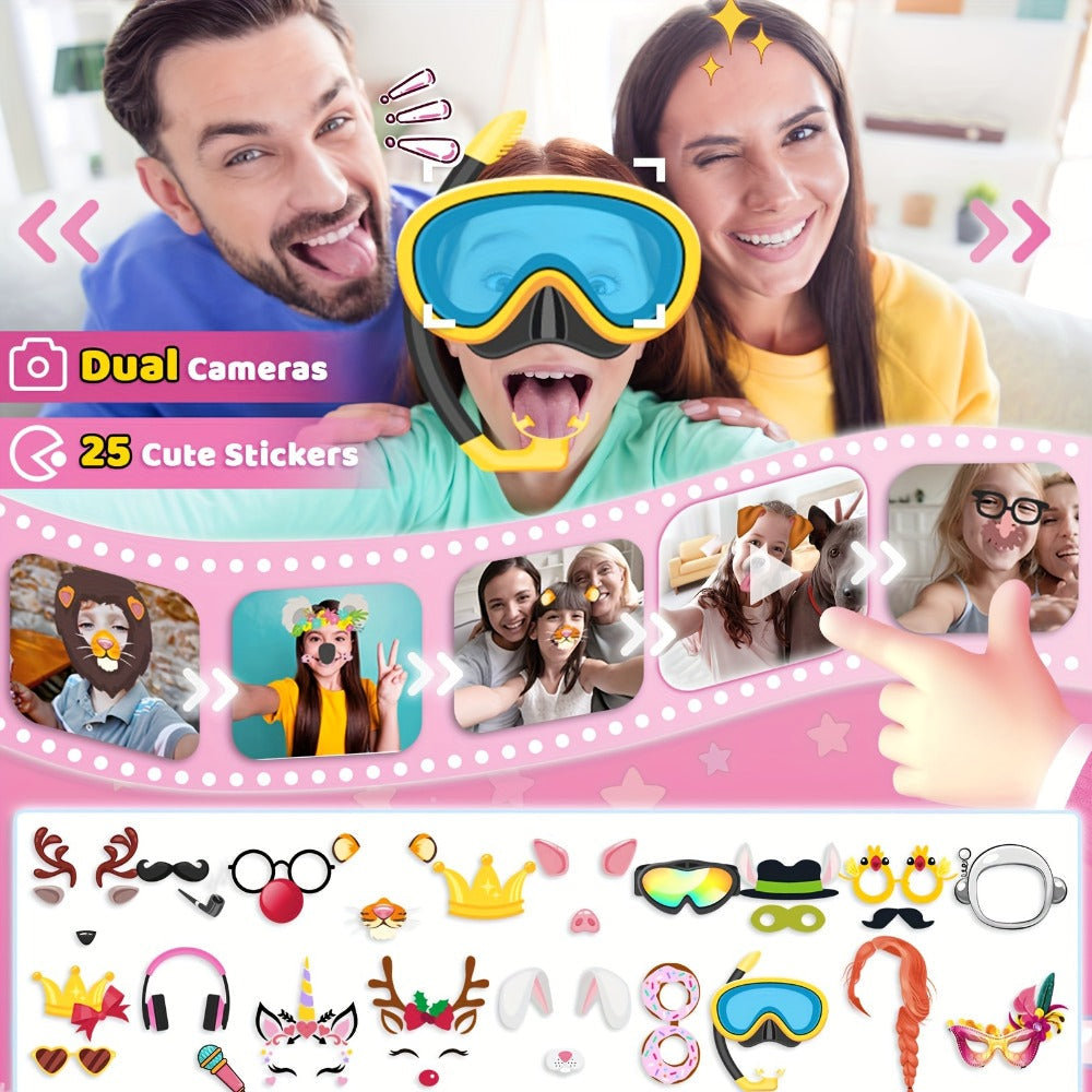 Kids Toy Smart Phone with HD Touchscreen & Dual Camera – 8GB Storage Dinosaur Play Phone | Educational Travel Toy for Boys & Girls Ages 3-10, Birthday Halloween & Christmas Gift | Green Blue Pink Purple