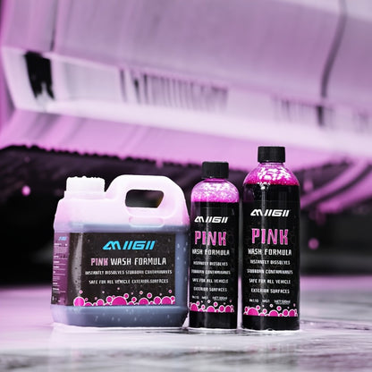 Pink Foam Pre-Wash Car Shampoo – Floral Scent Snow Foam Prewash Solution, Safe for Coatings & Paint | Foam Cannon, Bucket & Pressure Washer | 300ml / 500ml / 1L