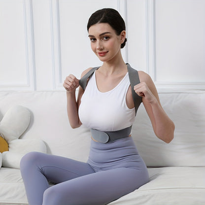 Posture Corrector for Men & Women - Adjustable Back Brace Shoulder Support Hunchback Corrector for Improved Posture, Comfort Fit Unisex Design, Sizes S M L XL - Back Pain Relief Office & Daily Wear
