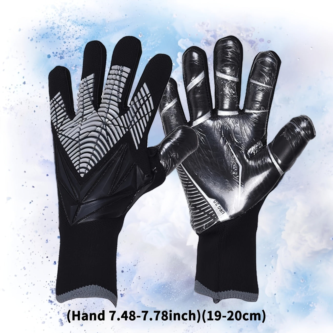 Silicone Grip Goalkeeper Gloves with Superior Traction - Available in 6 Colors & 5 Sizes, Professional Soccer & Rugby Goalie Gloves for Men Women Youth, High-Performance Finger Protection Sports Gloves