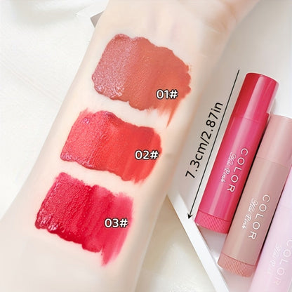 Glossy Hydrating Lipstick Set 3 Pack for Women – Long-Lasting Moisturizing Nourishing Formula, Brightening Lip Liner Effect, Buildable Color All Skin Tones, Beauty Gift for Girls