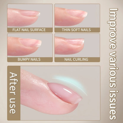 Builder Gel Nail Extension Base 4-in-1 XEIJAYI 2pcs 15ml - Leveling Reinforcement Sealing Adhesion Alcohol-Free Construction Primer Gel for Nail Salons & DIY Strengthening Base Coat 0.51oz Each