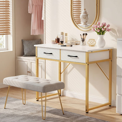 32-Inch Computer Desk with Storage Drawers and Multiple Color Options detail image - detail view 3