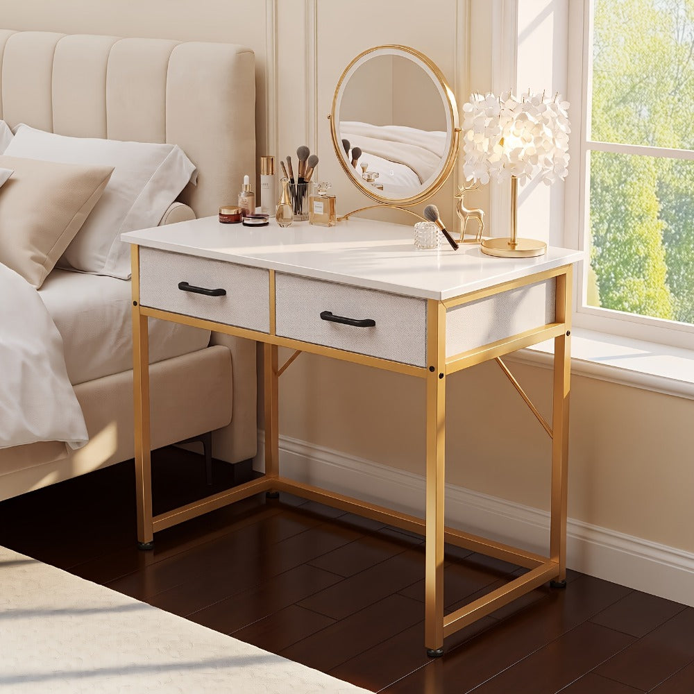 32-Inch Computer Desk with Storage Drawers and Multiple Color Options detail image - detail view 5