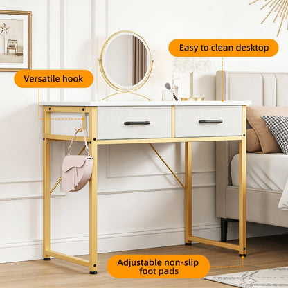 32-Inch Computer Desk with Storage Drawers and Multiple Color Options detail image - detail view 6