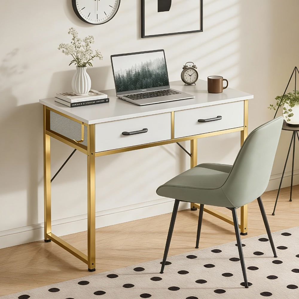 32-Inch Computer Desk with Storage Drawers and Multiple Color Options detail image - detail view 7
