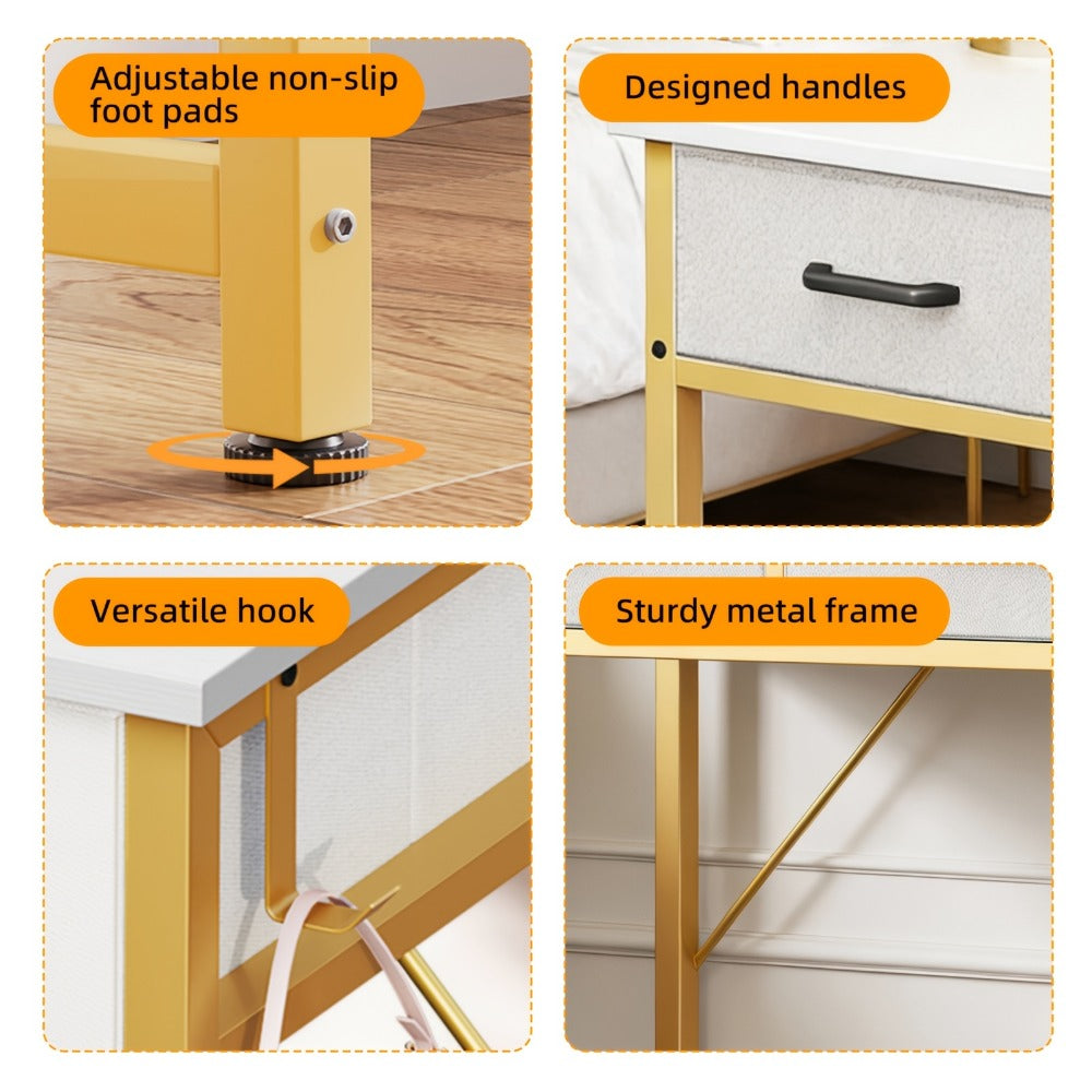 32-Inch Computer Desk with Storage Drawers and Multiple Color Options detail image - detail view 8