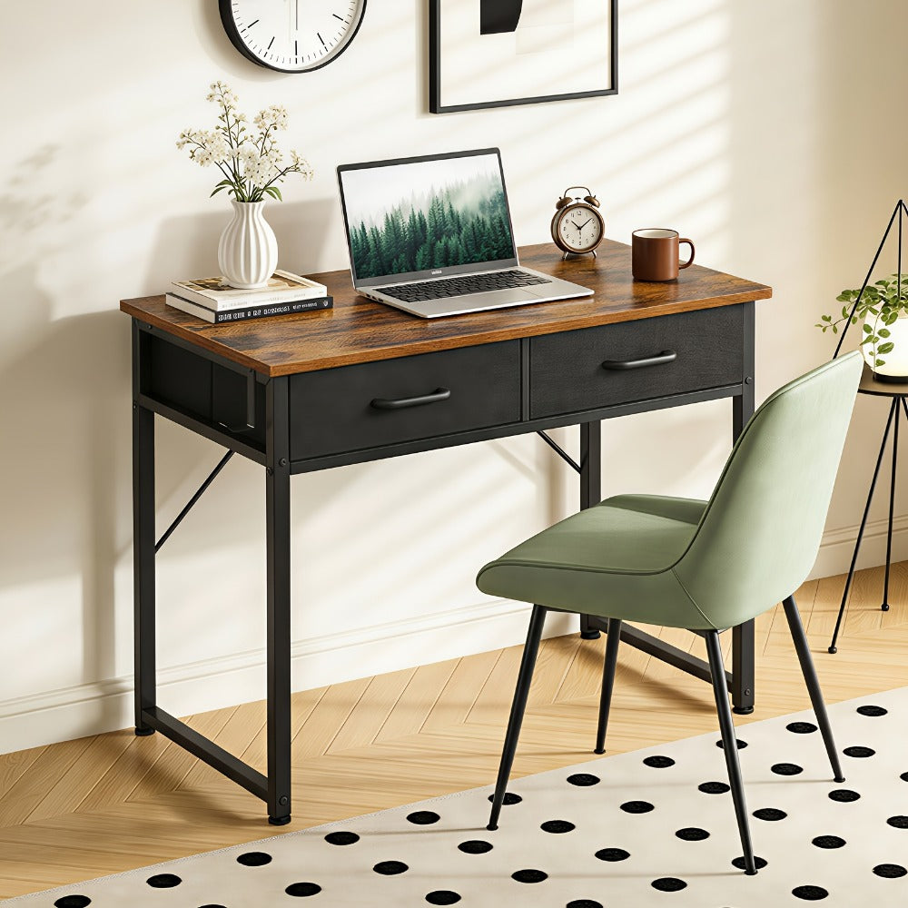 32-Inch Computer Desk with Storage Drawers and Multiple Color Options detail image - detail view 9