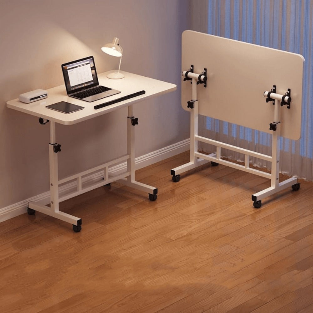 32-Inch Foldable Standing Desk with Adjustable Height and Rolling Wheels for Home Office detail image - detail view 15
