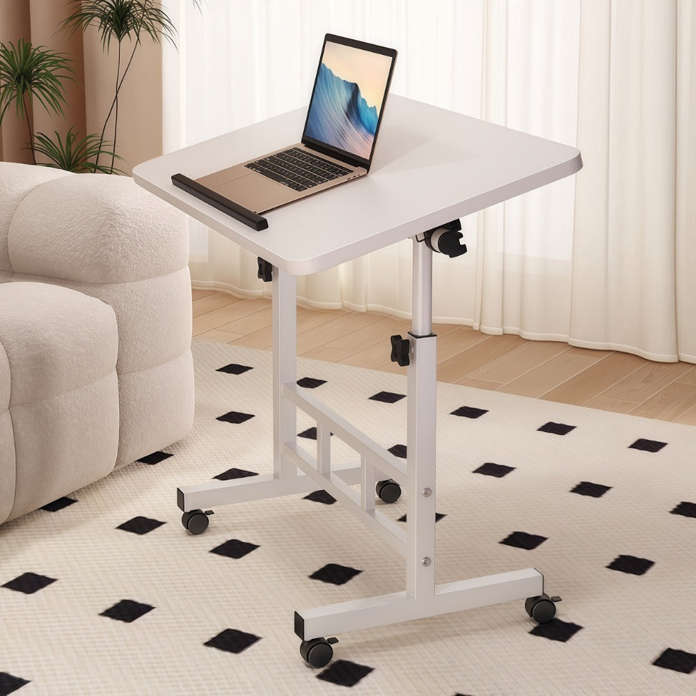 32-Inch Foldable Standing Desk with Adjustable Height and Rolling Wheels for Home Office detail image - detail view 8