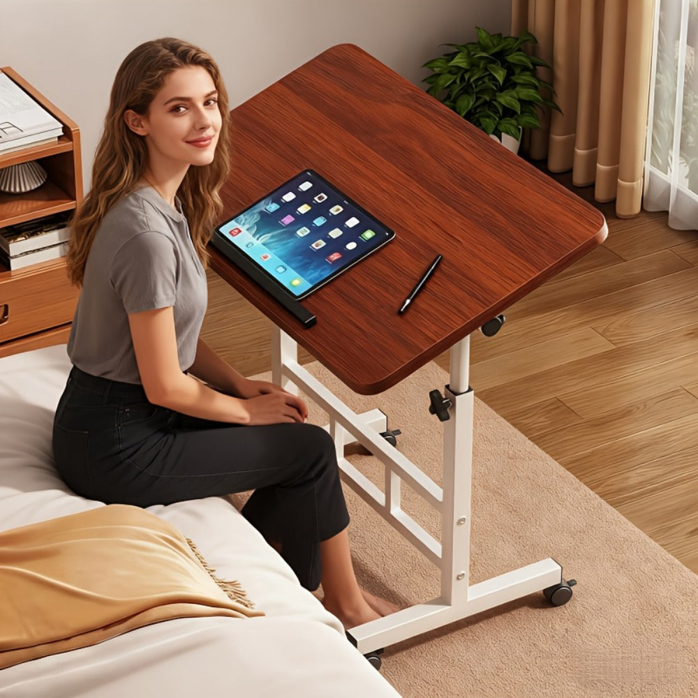 Standing Desk, Adjustable Tilt Foldable 32"x16" - Portable Mobile Laptop Rolling Desk shown in the main product view